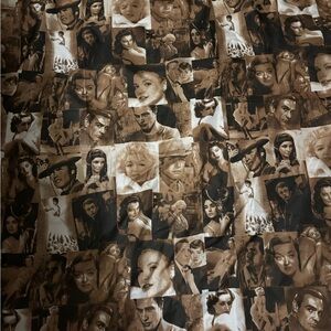 Vintage Hollywood shower curtain